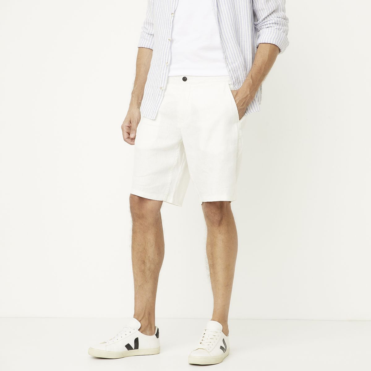 WOLF&HANK - Bermuda Lino Hombre Wolf&Hank