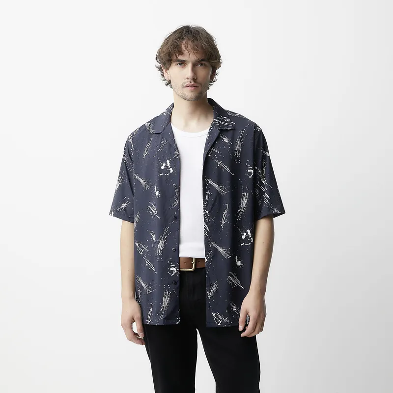 BASEMENT - Camisa Manga Corta Hombre Basement