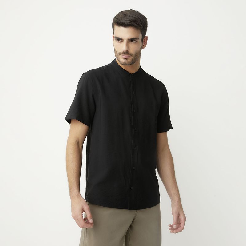 BASEMENT - Camisa Manga Corta Hombre Basement