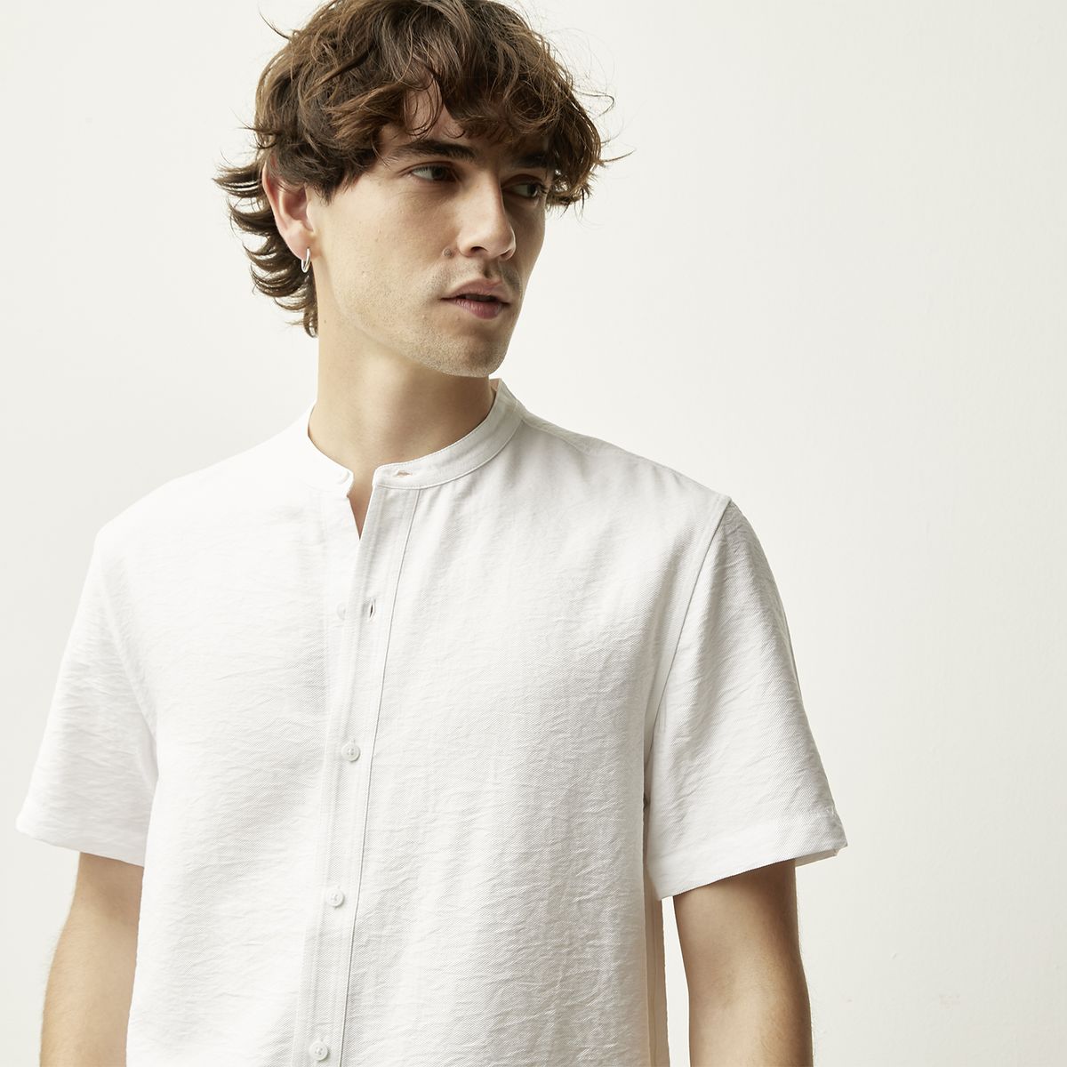 BASEMENT - Camisa Manga Corta Hombre Basement