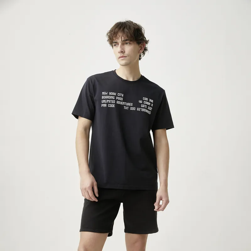 BASEMENT - Polera Manga Corta Hombre Basement