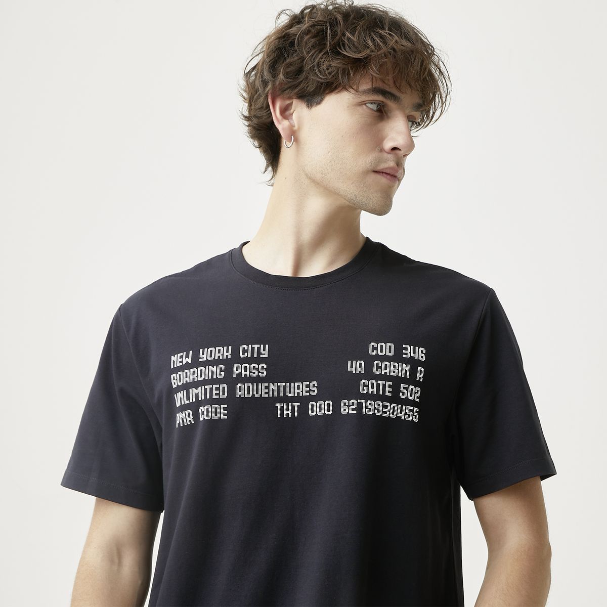 BASEMENT - Polera Manga Corta Hombre Basement