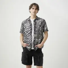 BASEMENT - Camisa Manga Corta Hombre