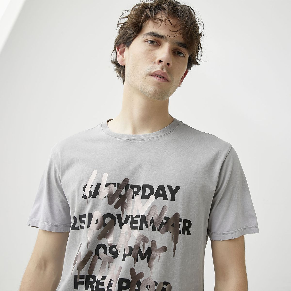 BASEMENT - Polera Manga Corta Hombre Basement