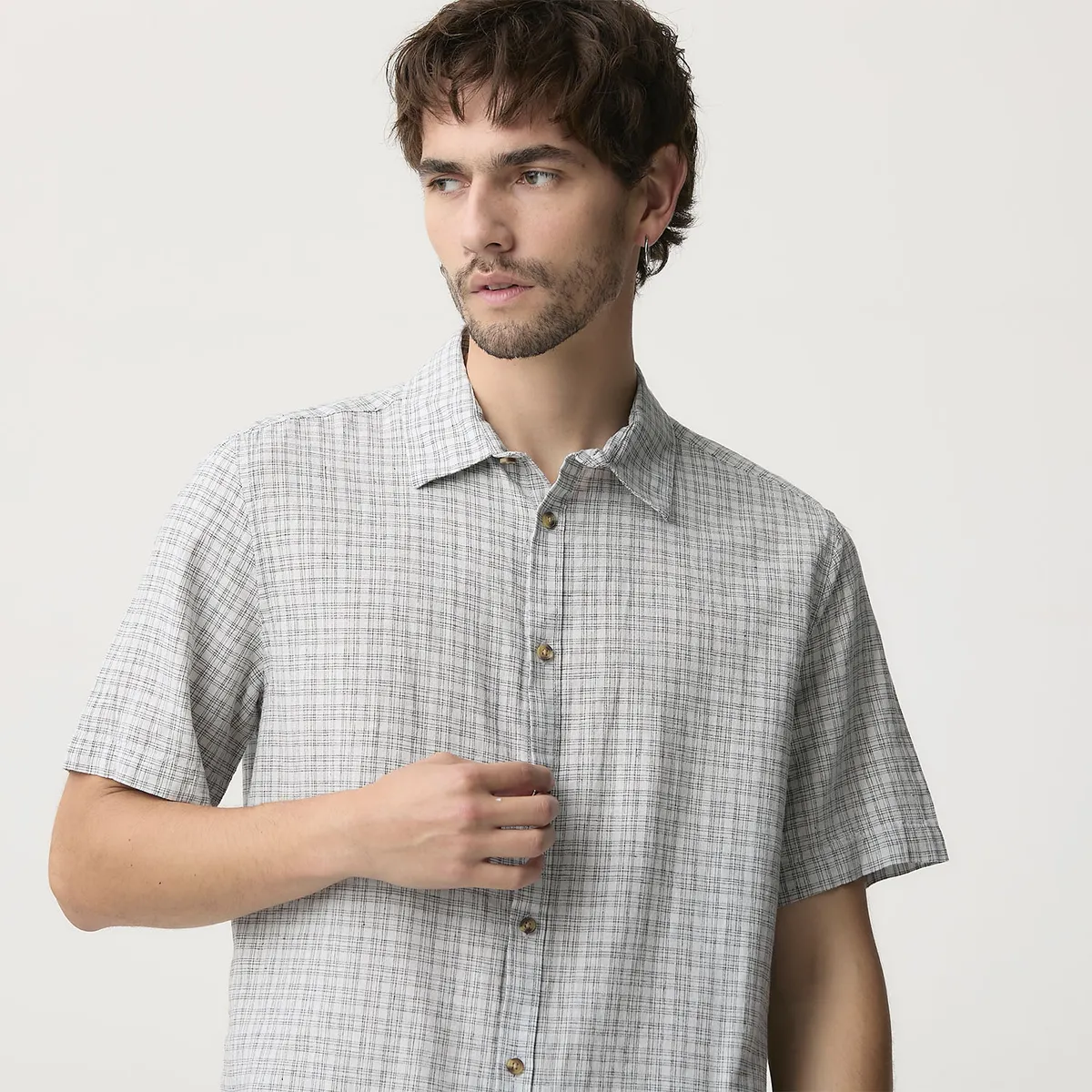 BASEMENT - Camisa Manga Corta Hombre Basement