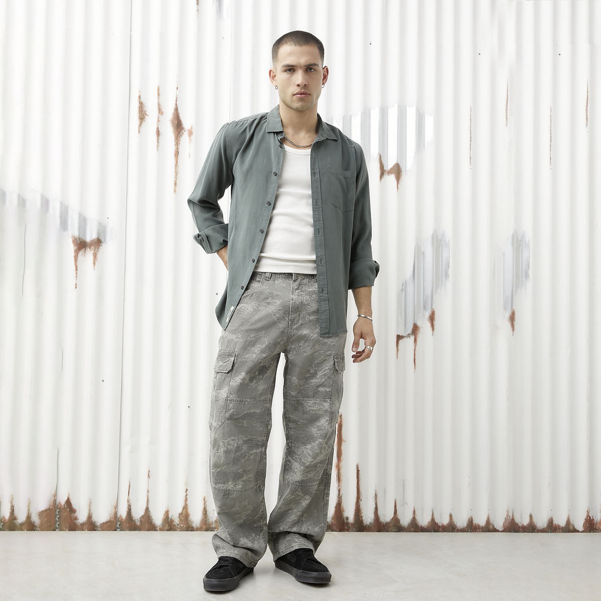 AMERICANINO - Pantalón Fit Baggy Hombre Americanino