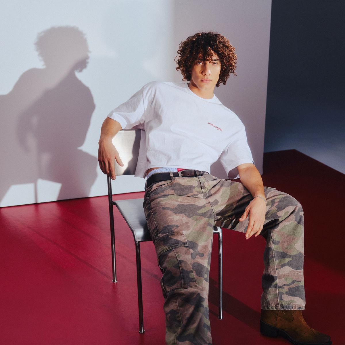 AMERICANINO - Polera Manga Corta Hombre Americanino