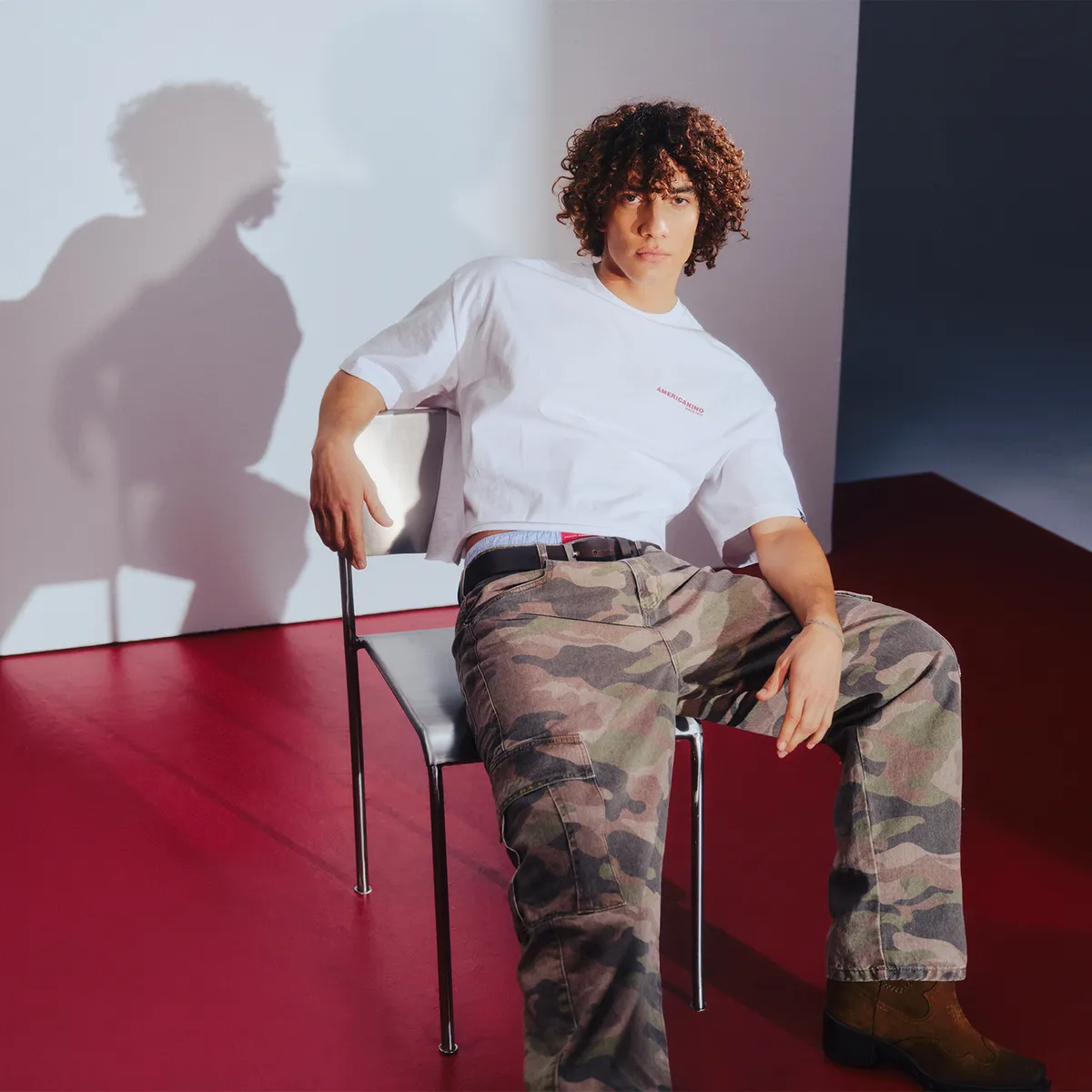 AMERICANINO - Polera Manga Corta Hombre Americanino