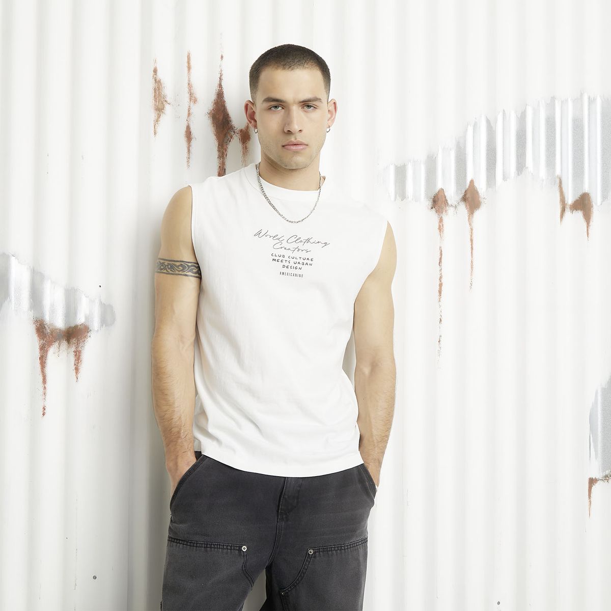 AMERICANINO - Polera Sin Mangas Hombre Americanino