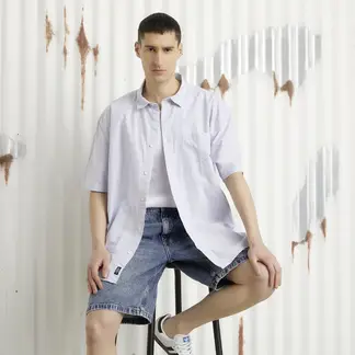 AMERICANINO - Camisa Manga Corta Casual Hombre