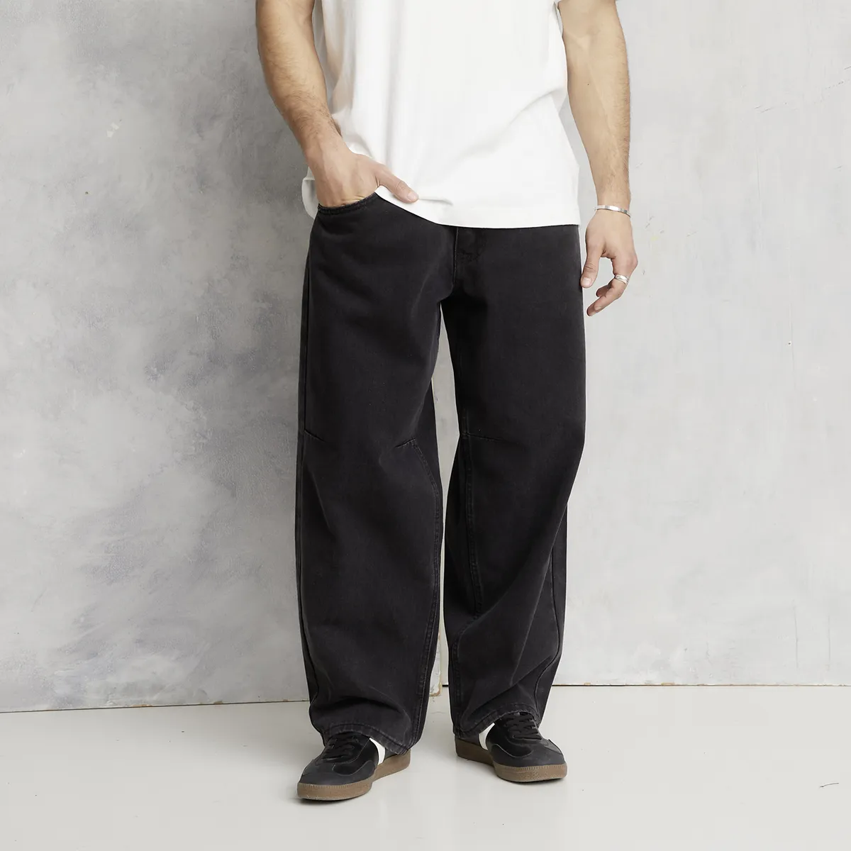 AMERICANINO - Jeans Baggy Tiro Bajo Hombre Americanino