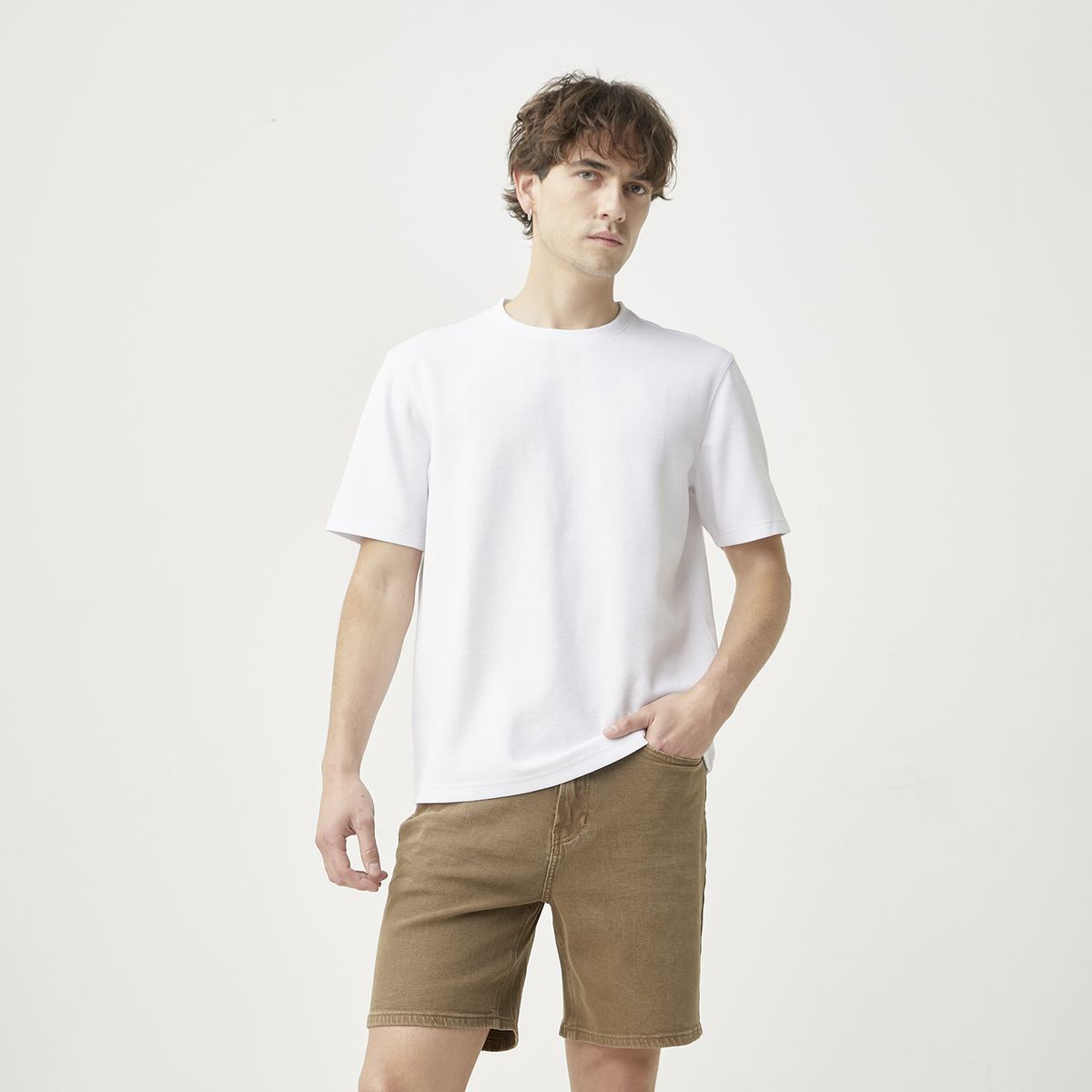 BASEMENT - Polera Manga Corta Hombre Basement
