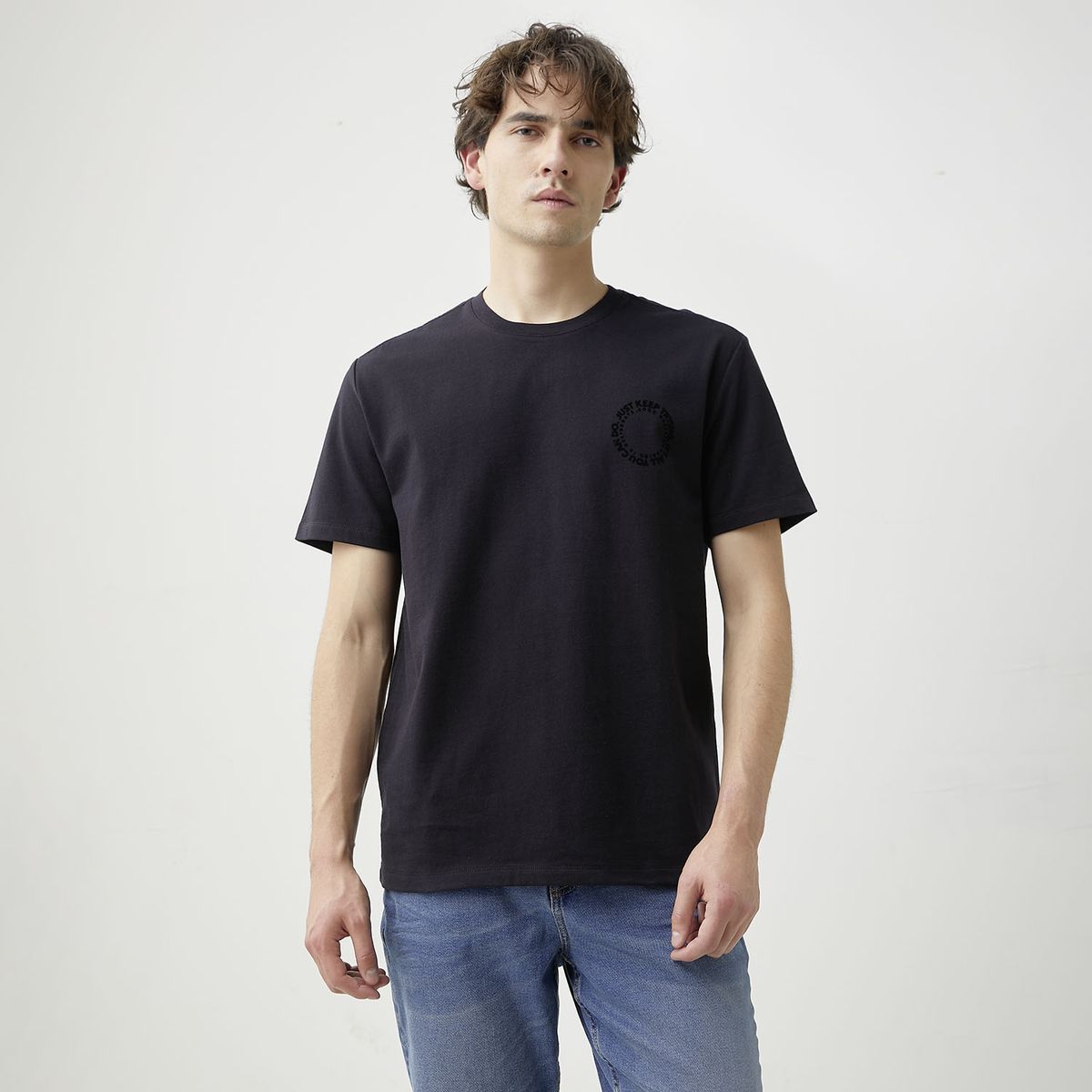 BASEMENT - Polera Manga Corta Hombre Basement