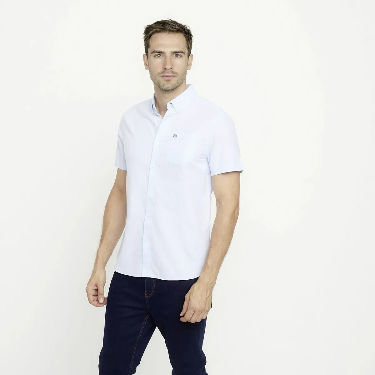 UNIVERSITY CLUB - Camisa Manga Corta Casual Hombre University Club