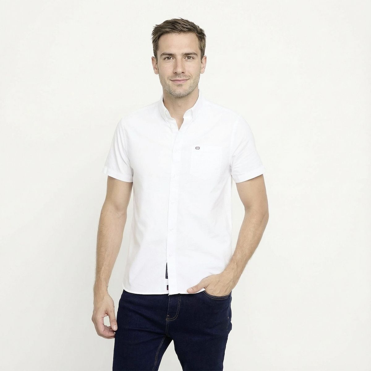 UNIVERSITY CLUB - Camisa Manga Corta Casual Hombre University Club