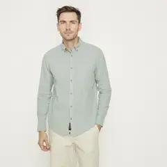 UNIVERSITY CLUB - Camisa Manga Larga Casual Casual Hombre