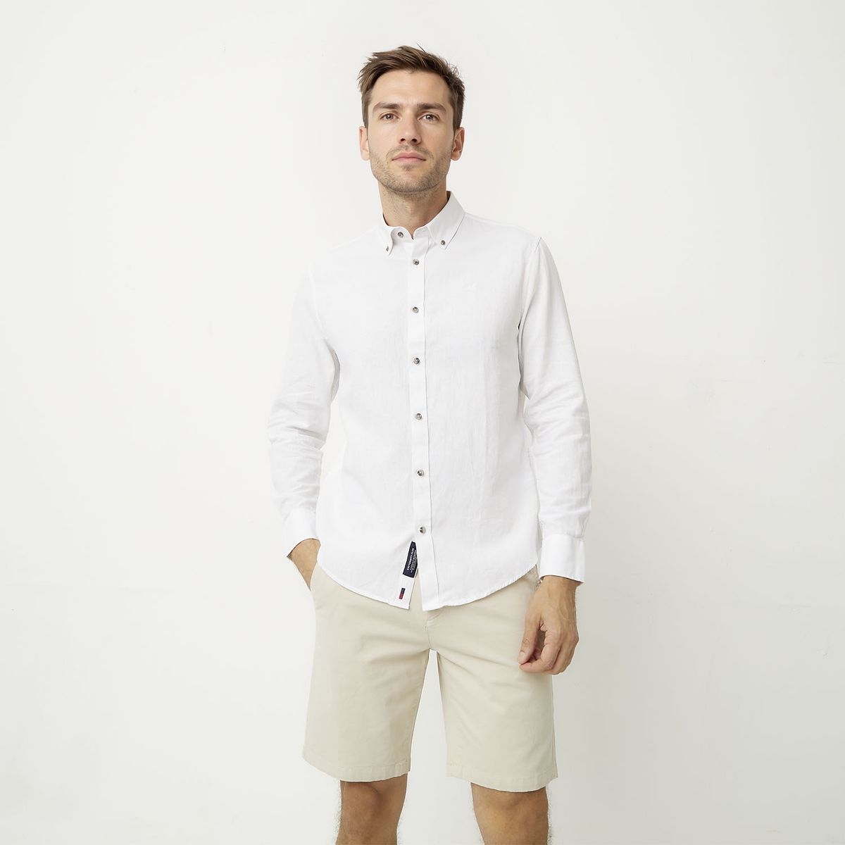 UNIVERSITY CLUB - Camisa Manga Larga Casual Casual Hombre University Club