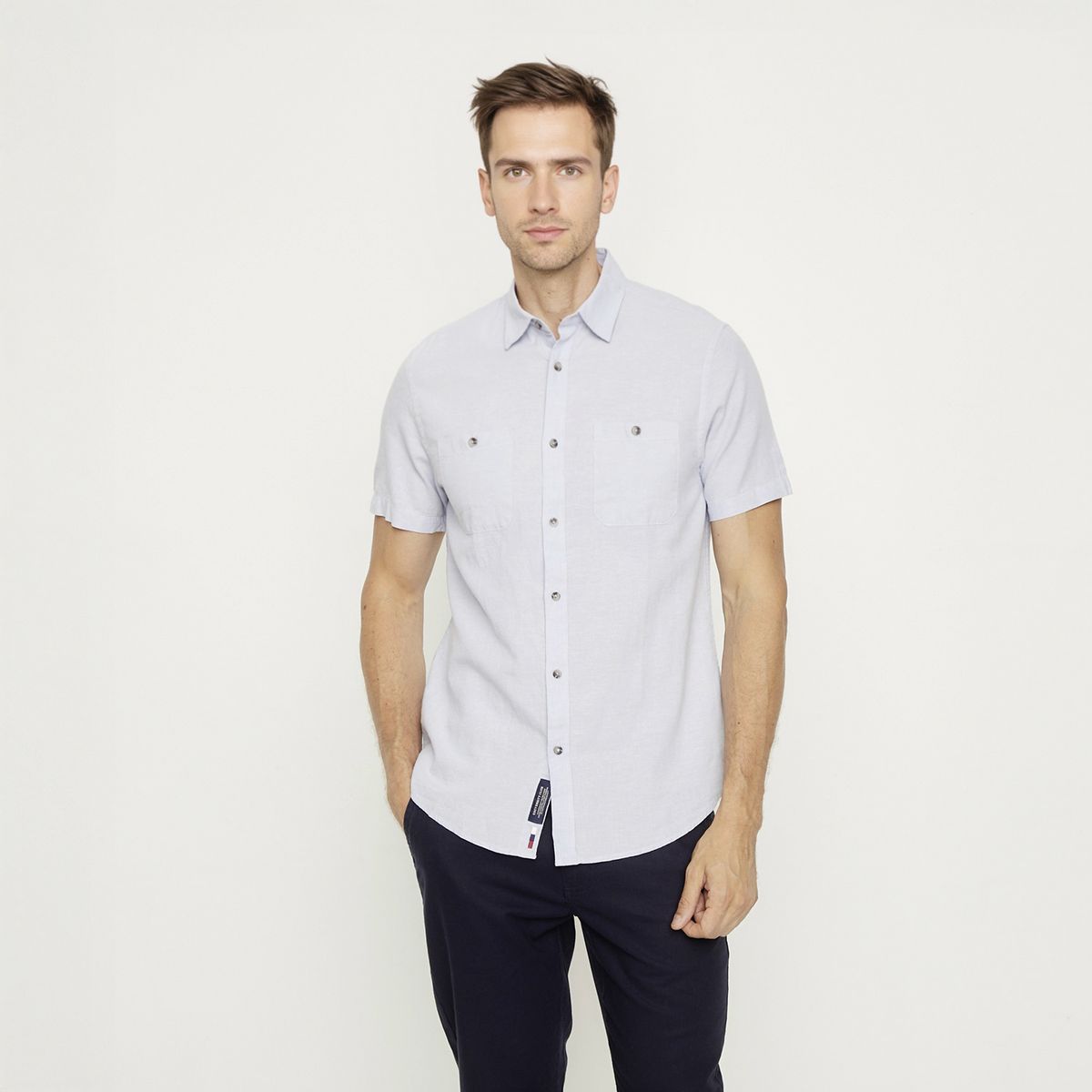 UNIVERSITY CLUB - Camisa Manga Corta Casual Hombre University Club