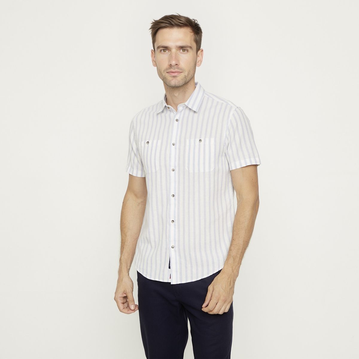 UNIVERSITY CLUB - Camisa Manga Corta Casual Hombre University Club