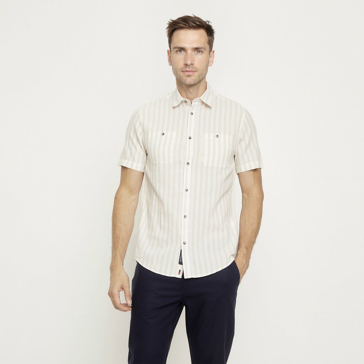 UNIVERSITY CLUB - Camisa Manga Corta Casual Hombre University Club