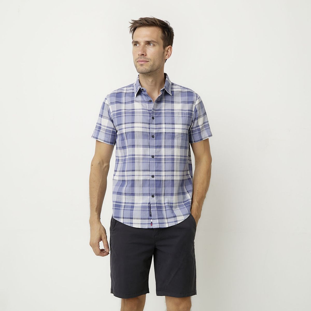 UNIVERSITY CLUB - Camisa Manga Corta Casual Hombre University Club