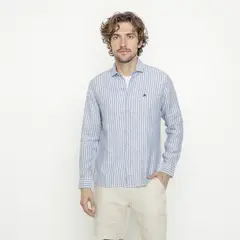 CASCAIS - Camisa Casual Lino Hombre