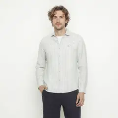 CASCAIS - Camisa Casual Manga Corta Lino Hombre