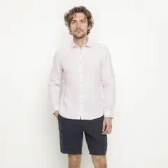 CASCAIS - Camisa Casual Lino Hombre