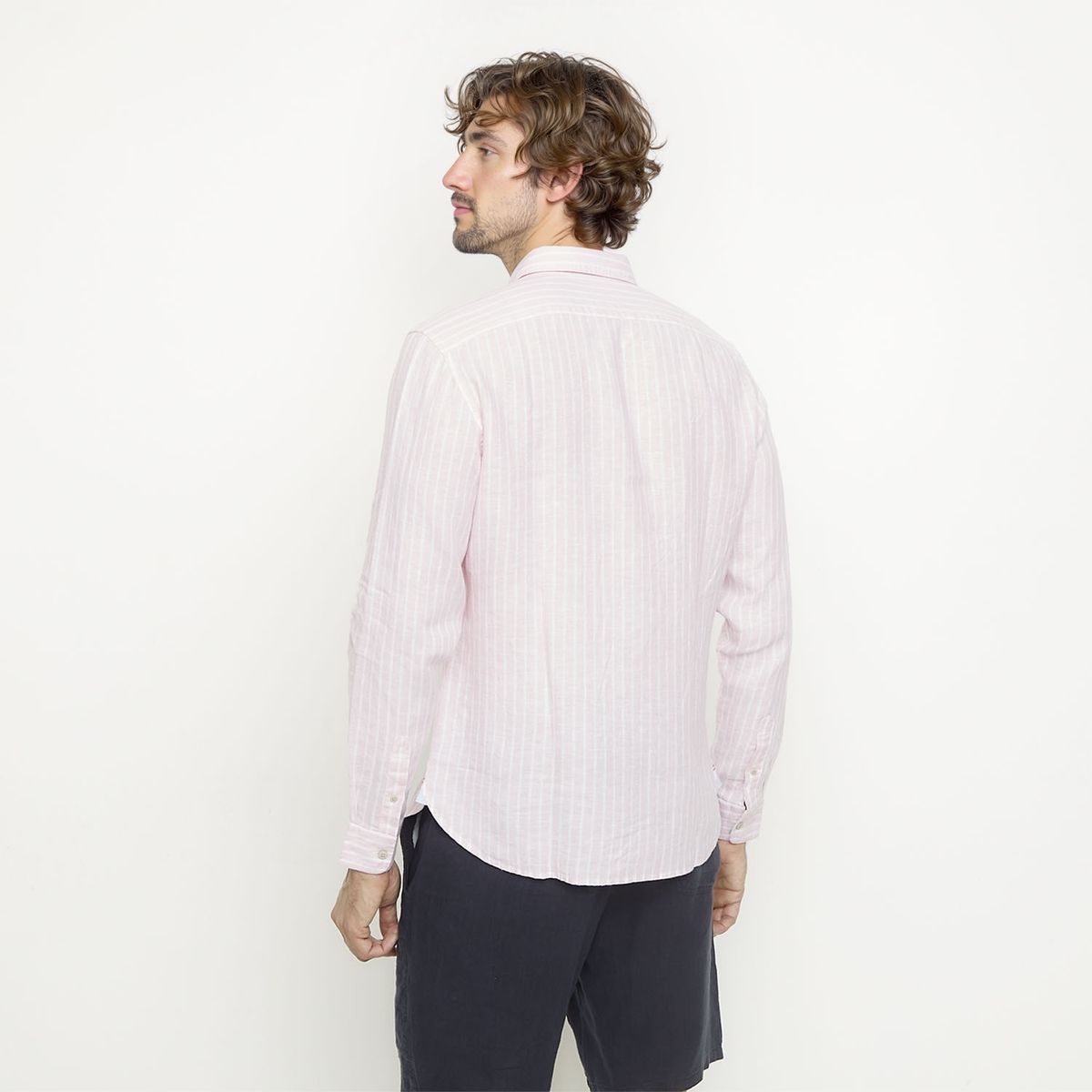 CASCAIS - Camisa Casual Lino Hombre Cascais