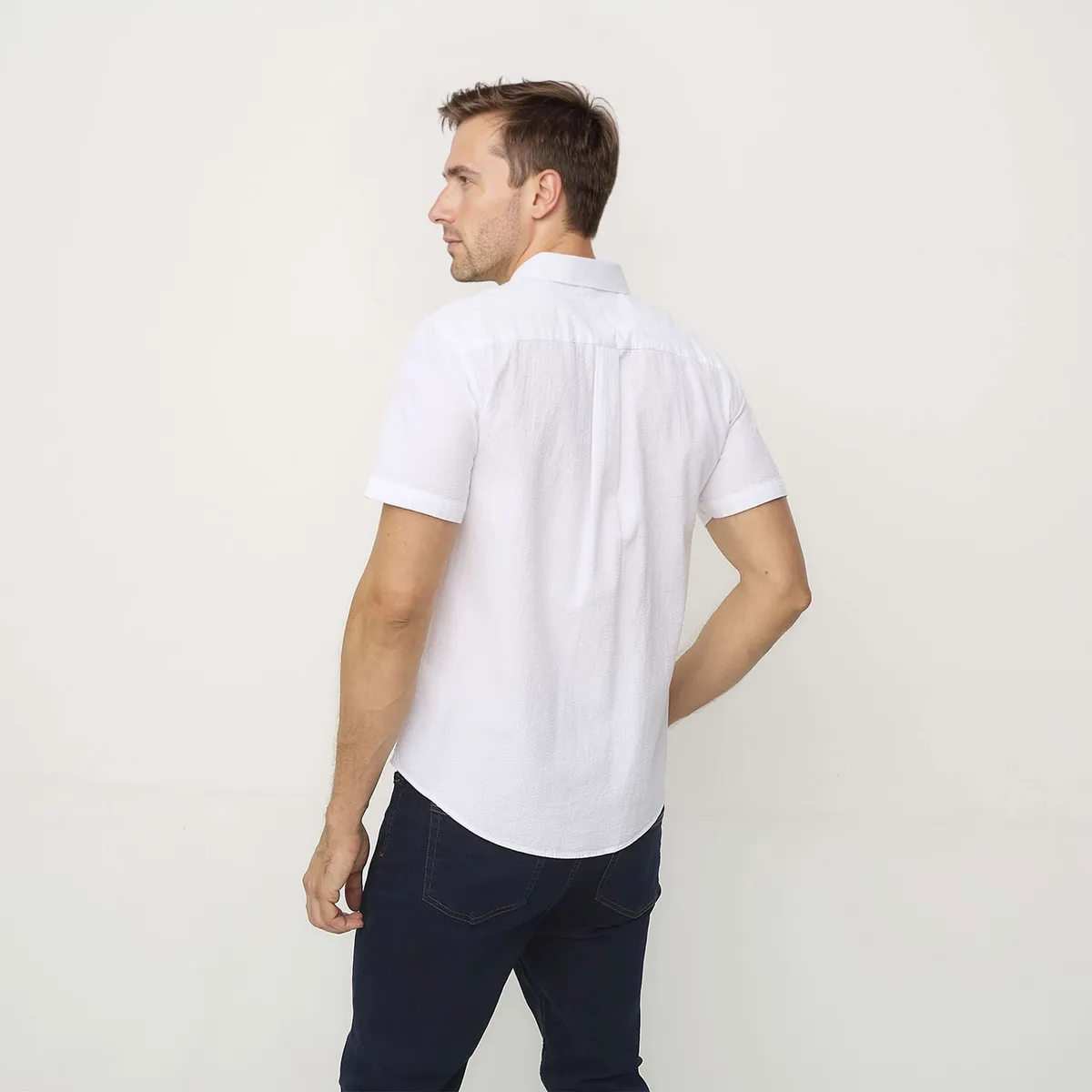 UNIVERSITY CLUB - Camisa Manga Corta Casual Hombre University Club