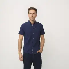 UNIVERSITY CLUB - Camisa Manga Corta Casual Hombre