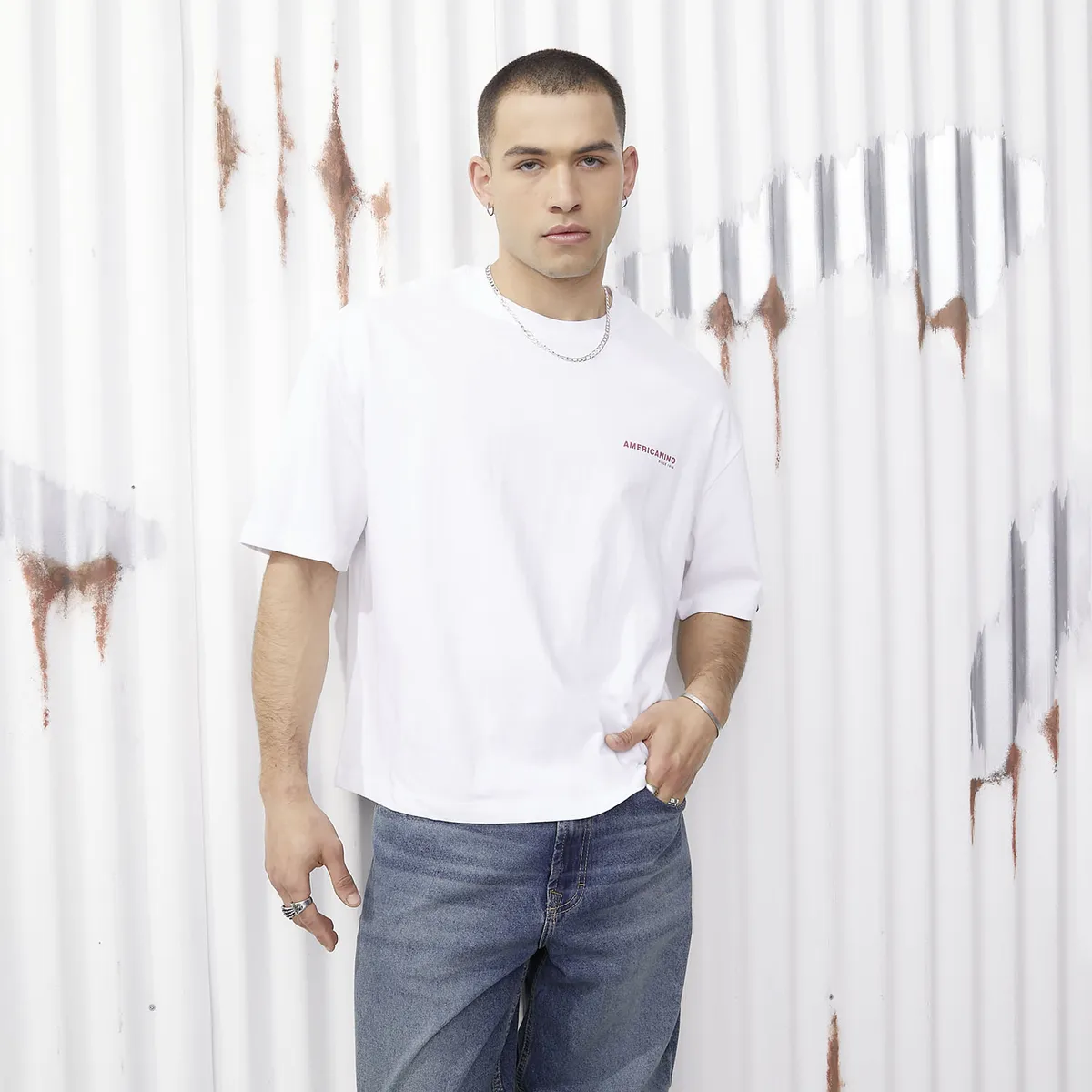 AMERICANINO - Polera Manga Corta Hombre Americanino