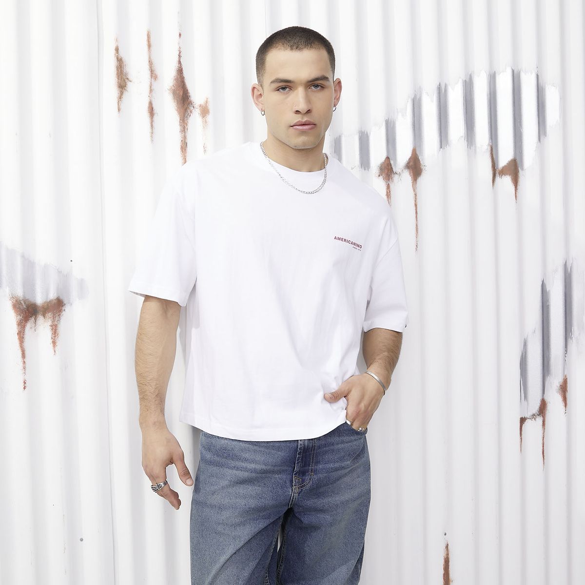 AMERICANINO - Polera Manga Corta Hombre Americanino