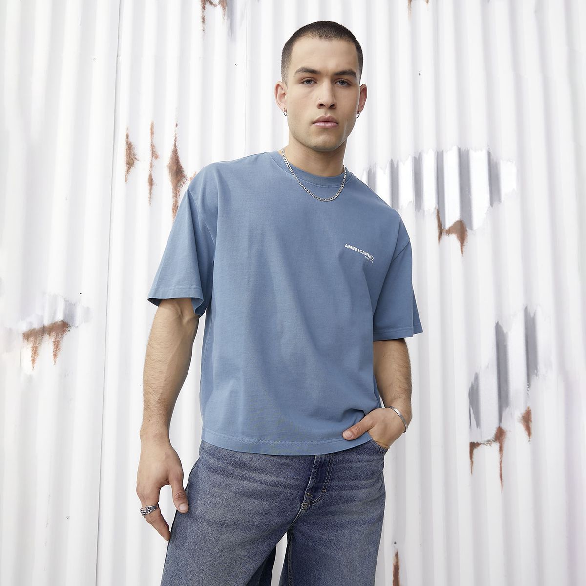 AMERICANINO - Polera Manga Corta Hombre Americanino