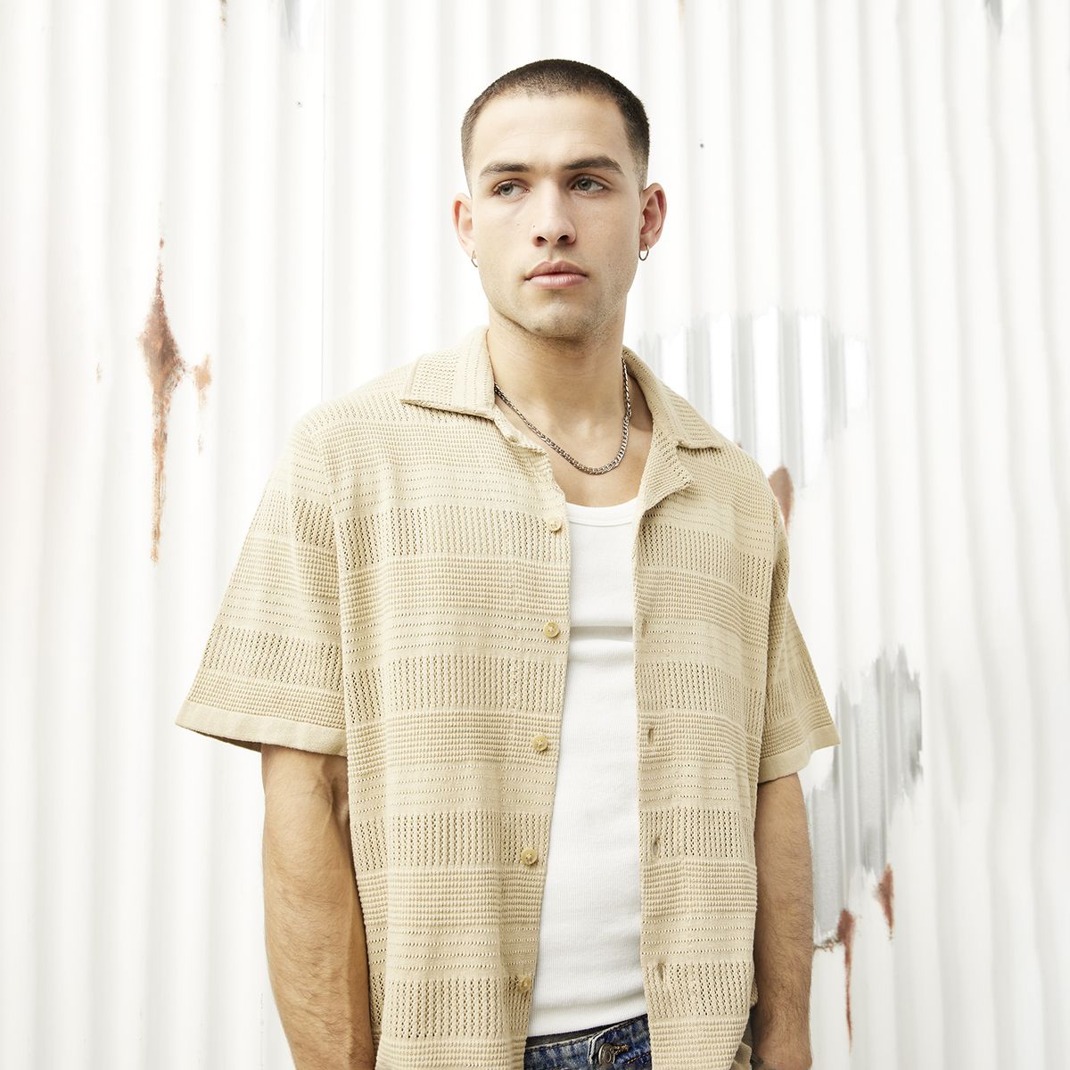 AMERICANINO - Camisa Manga Corta Hombre Americanino