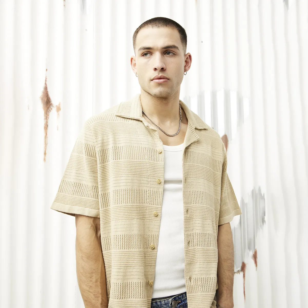 AMERICANINO - Camisa Manga Corta Hombre Americanino