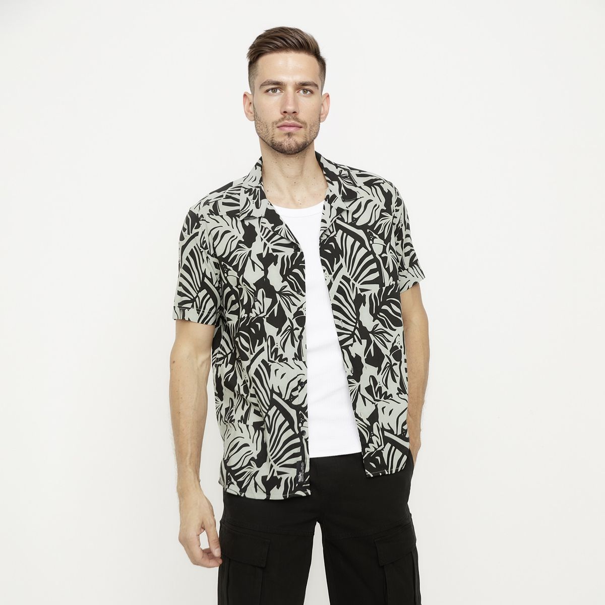 MOSSIMO - Camisa Manga Corta Casual Hombre Mossimo