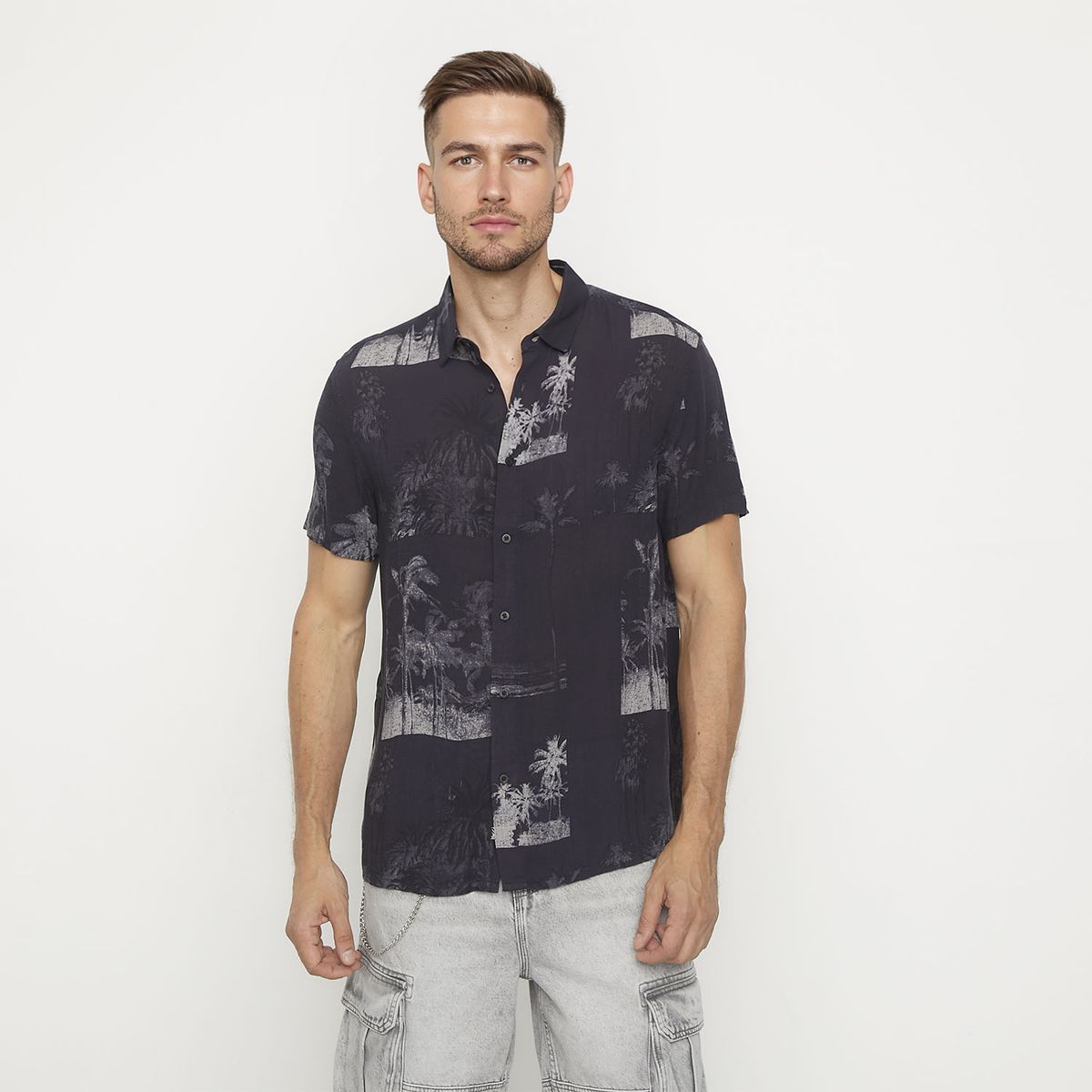 MOSSIMO - Camisa Manga Corta Casual Hombre Mossimo