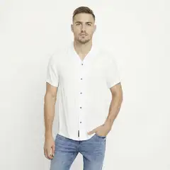 MOSSIMO - Camisa Manga Corta Casual Hombre