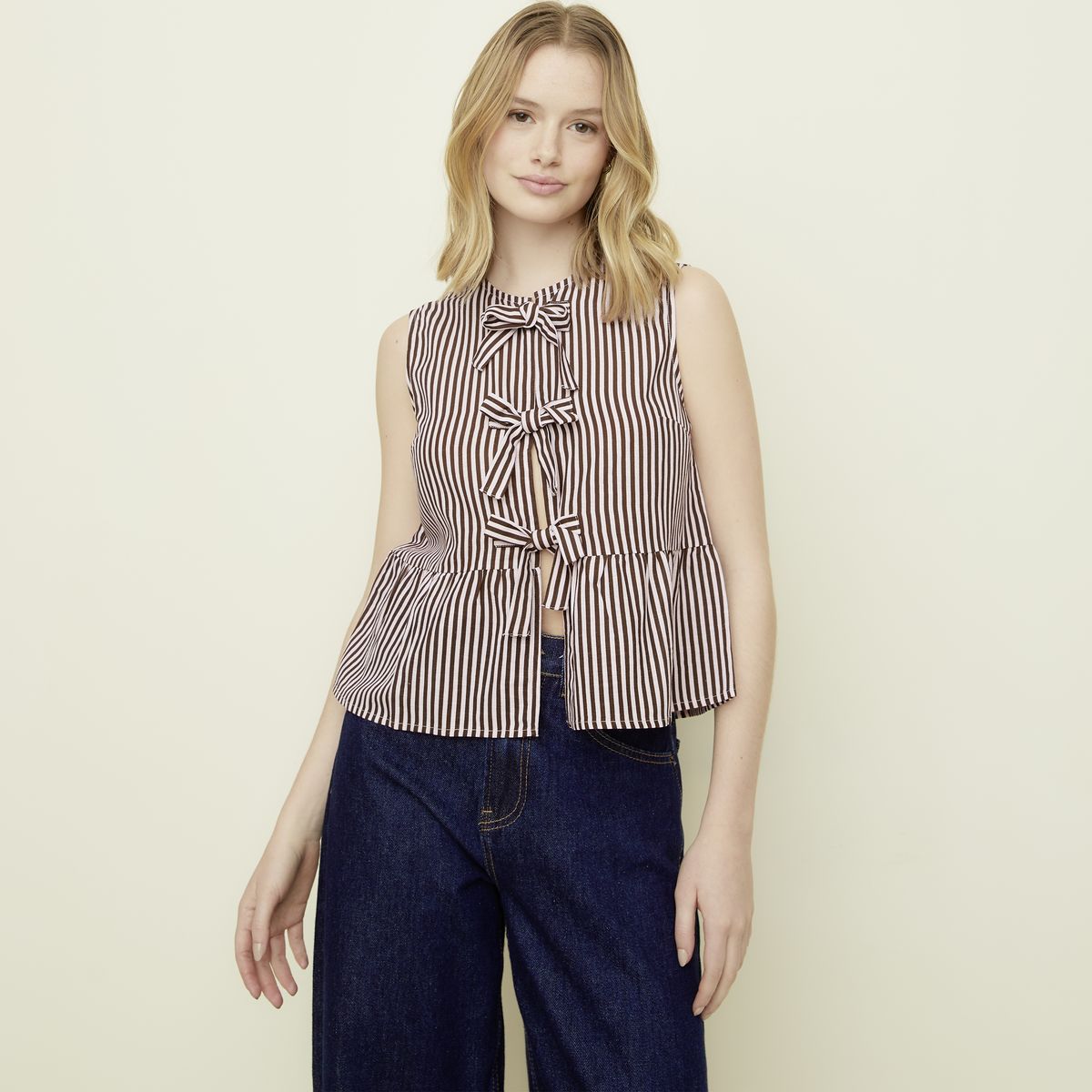 SYBILLA - Blusa Sin Mangas Mujer Sybilla