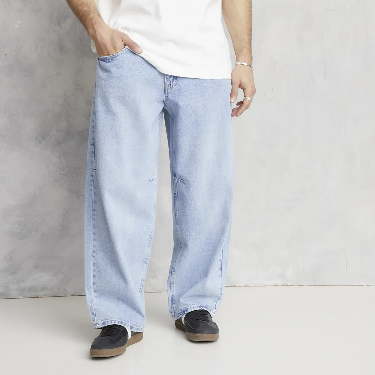 AMERICANINO - Jeans Baggy Tiro Bajo Hombre Americanino
