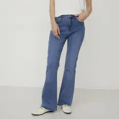 APOLOGY - Jeans Denim Mujer Tiro Medio Flare
