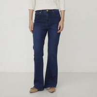 Jeans Flare Tiro Medio Mujer