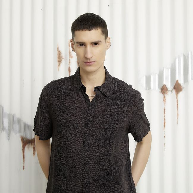 AMERICANINO - Camisa Manga Corta Casual Hombre Americanino