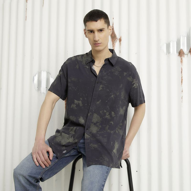 AMERICANINO - Camisa Manga Corta Casual Hombre Americanino