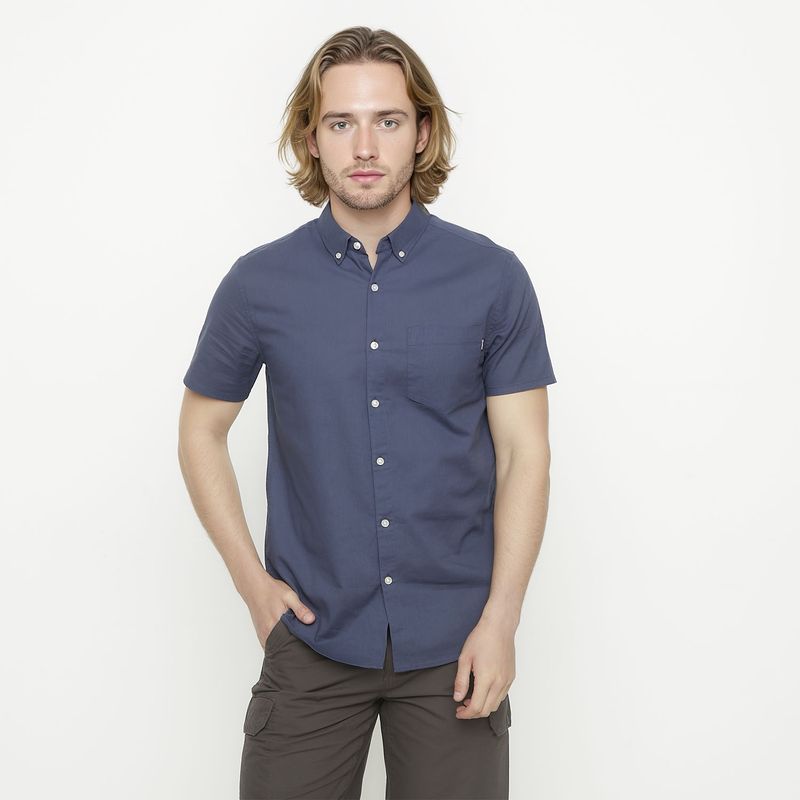 DOO AUSTRALIA - Camisa Casual Manga Corta Algodón Hombre Doo Australia