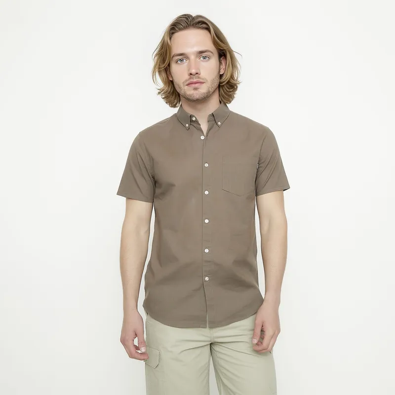 DOO AUSTRALIA - Camisa Casual Manga Corta Algodón Hombre Doo Australia