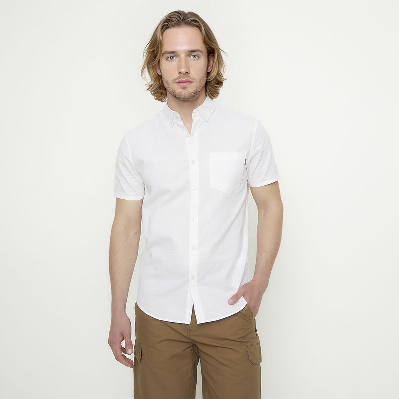 DOO AUSTRALIA - Camisa Casual Manga Corta Algodón Hombre Doo Australia