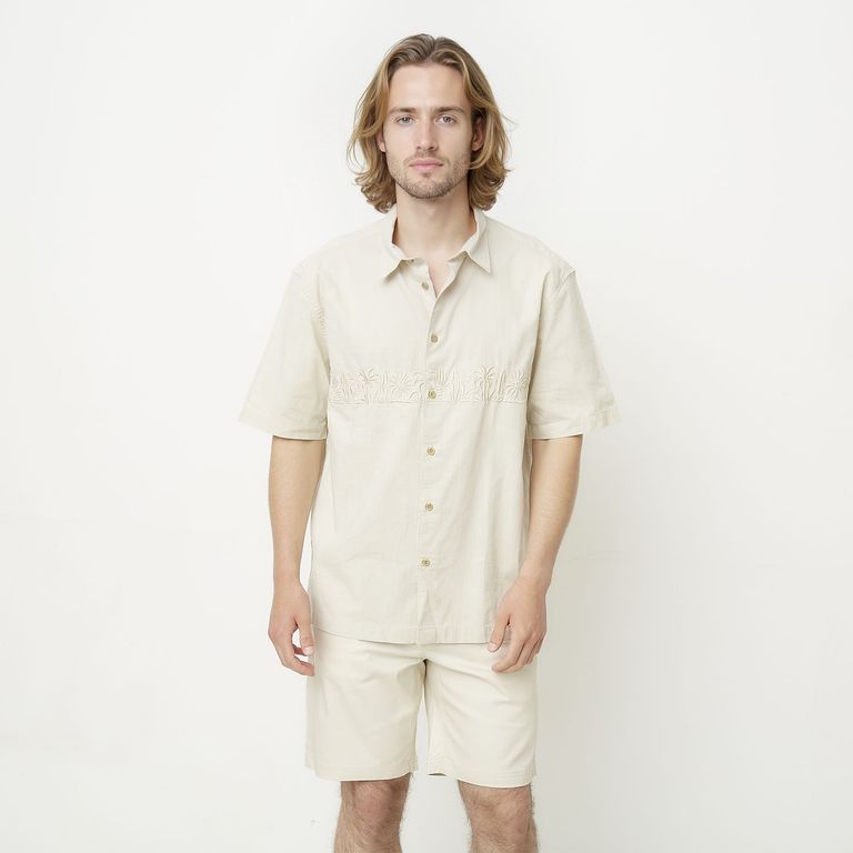 Camisa Manga Corta Casual Hombre