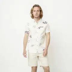 DOO AUSTRALIA - Camisa Casual Manga Corta Algodón Hombre